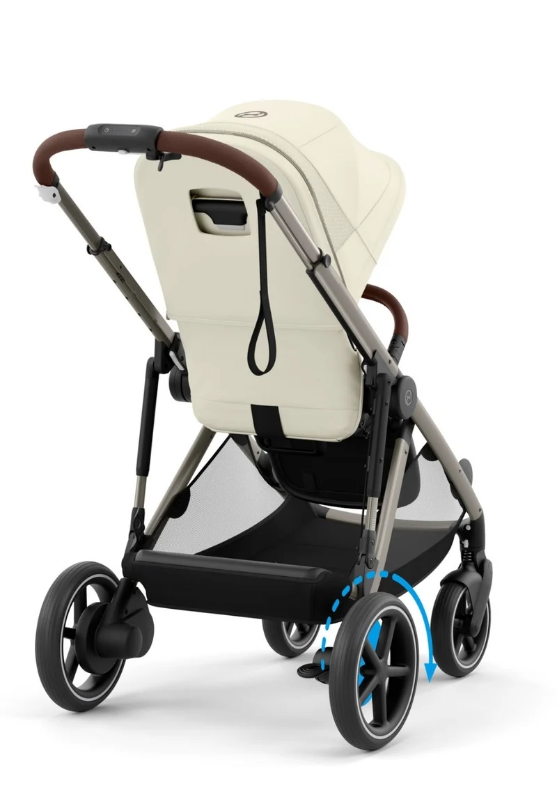 Kinderwagen 'e-Gazelle S' Seashell Beige / Taupe Frame