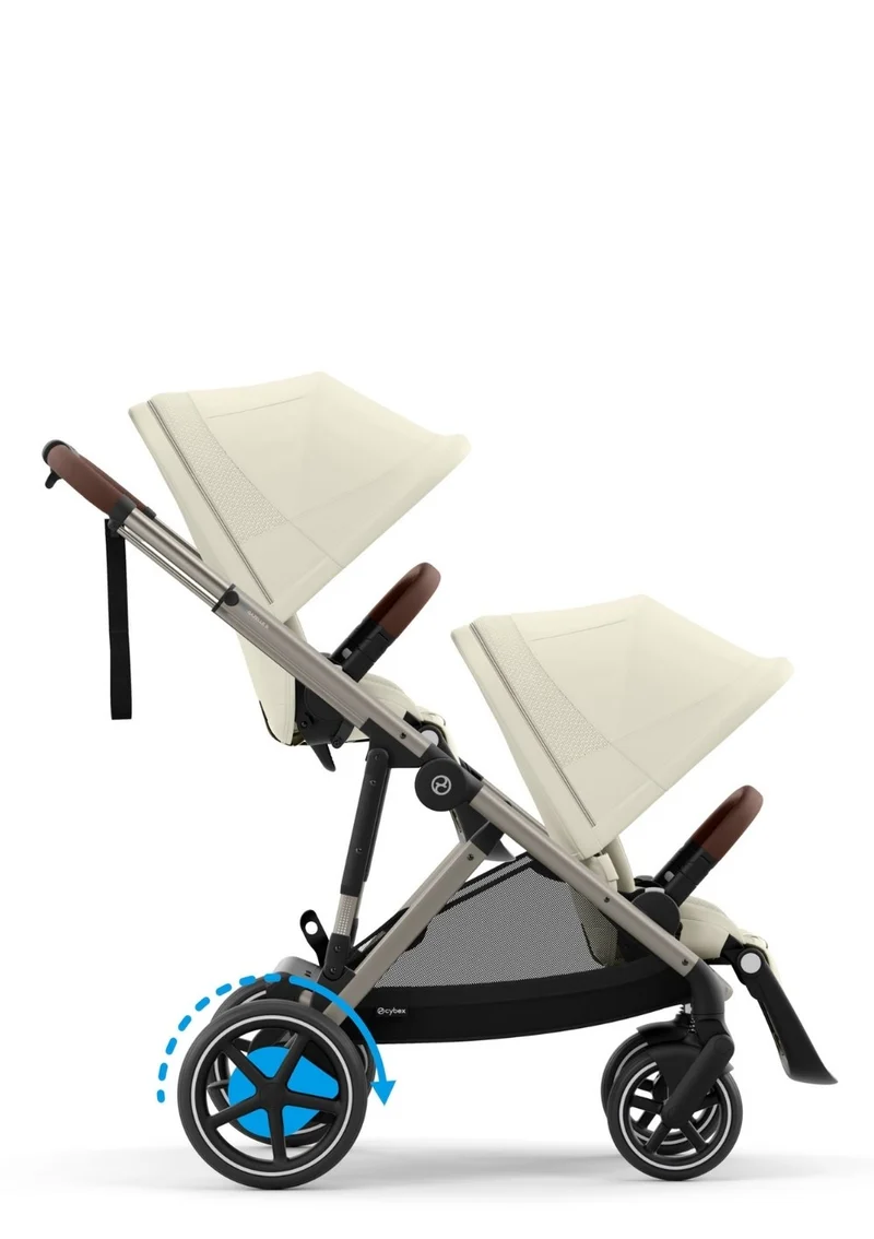 Kinderwagen 'e-Gazelle S' Seashell Beige / Taupe Frame