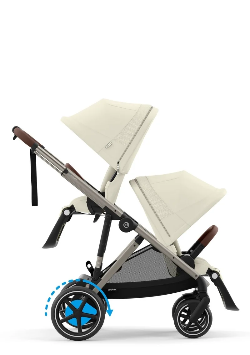Kinderwagen 'e-Gazelle S' Seashell Beige / Taupe Frame