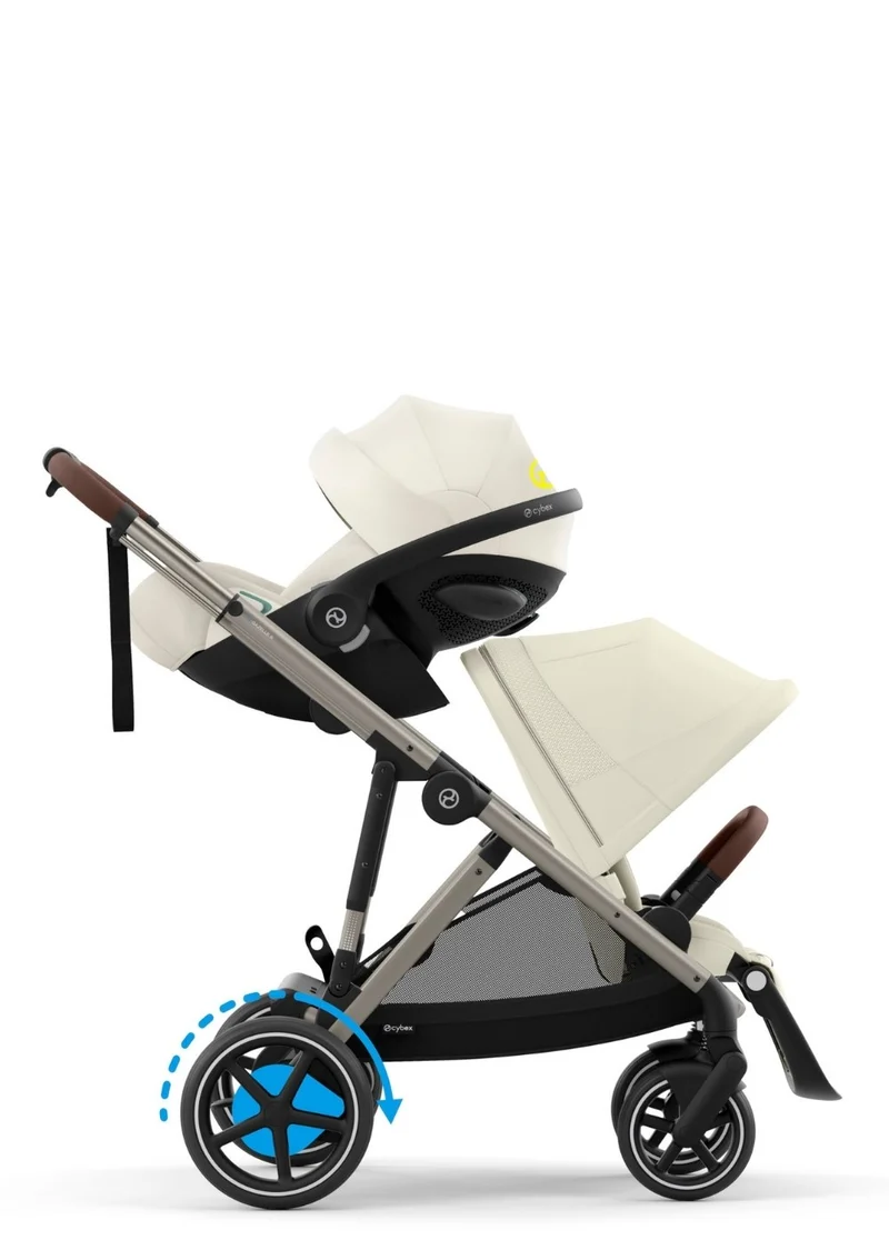 Kinderwagen 'e-Gazelle S' Seashell Beige / Taupe Frame