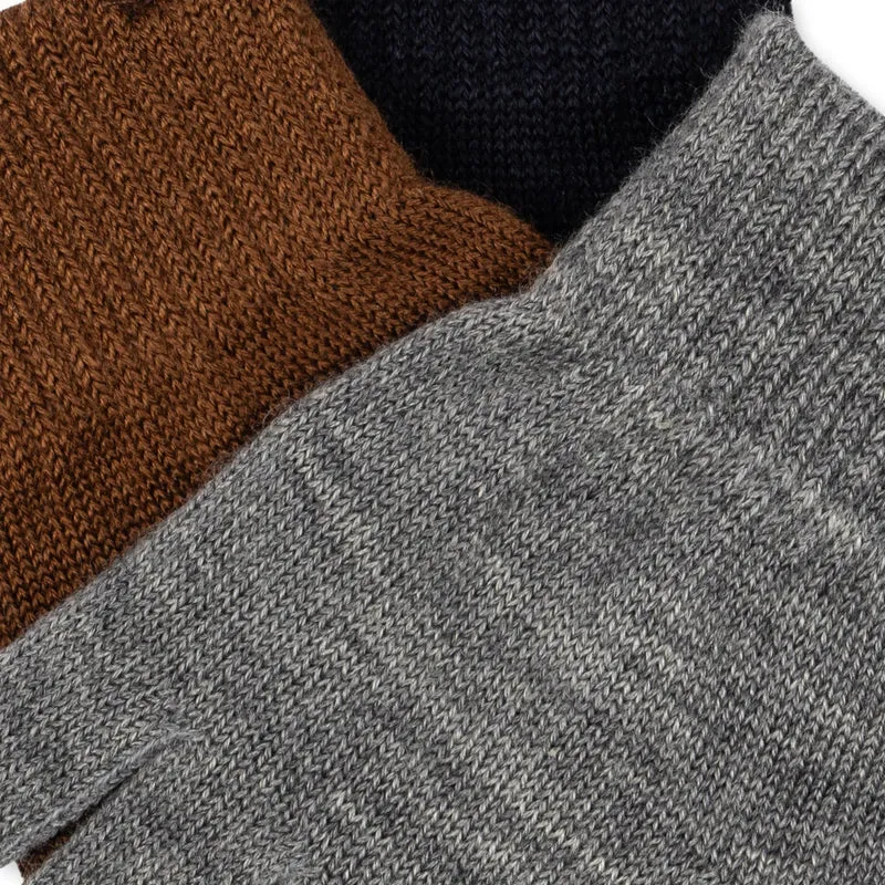 Bequeme Fingerhandschuhe in dunklen Tönen von Konges Slojd, 3er-Pack