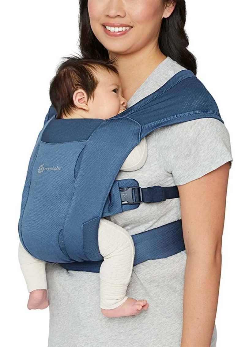 Neugeborenentrage 'Embrace' Soft Air Mesh Blue