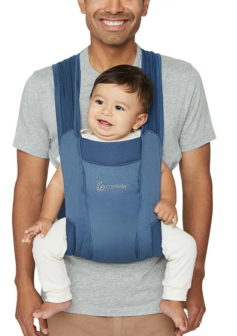 Neugeborenentrage 'Embrace' Soft Air Mesh Blue