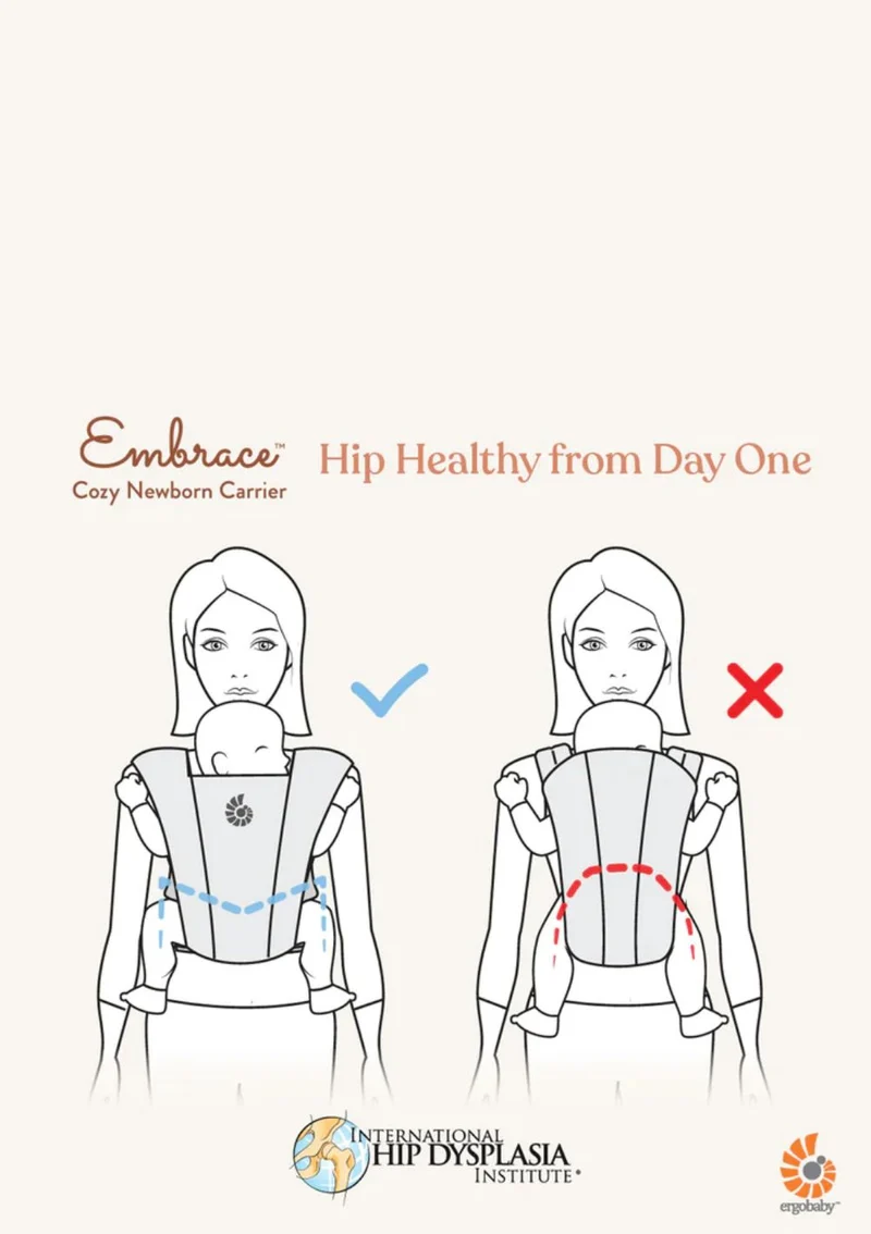 Neugeborenentrage 'Embrace' Soft Air Mesh Blue