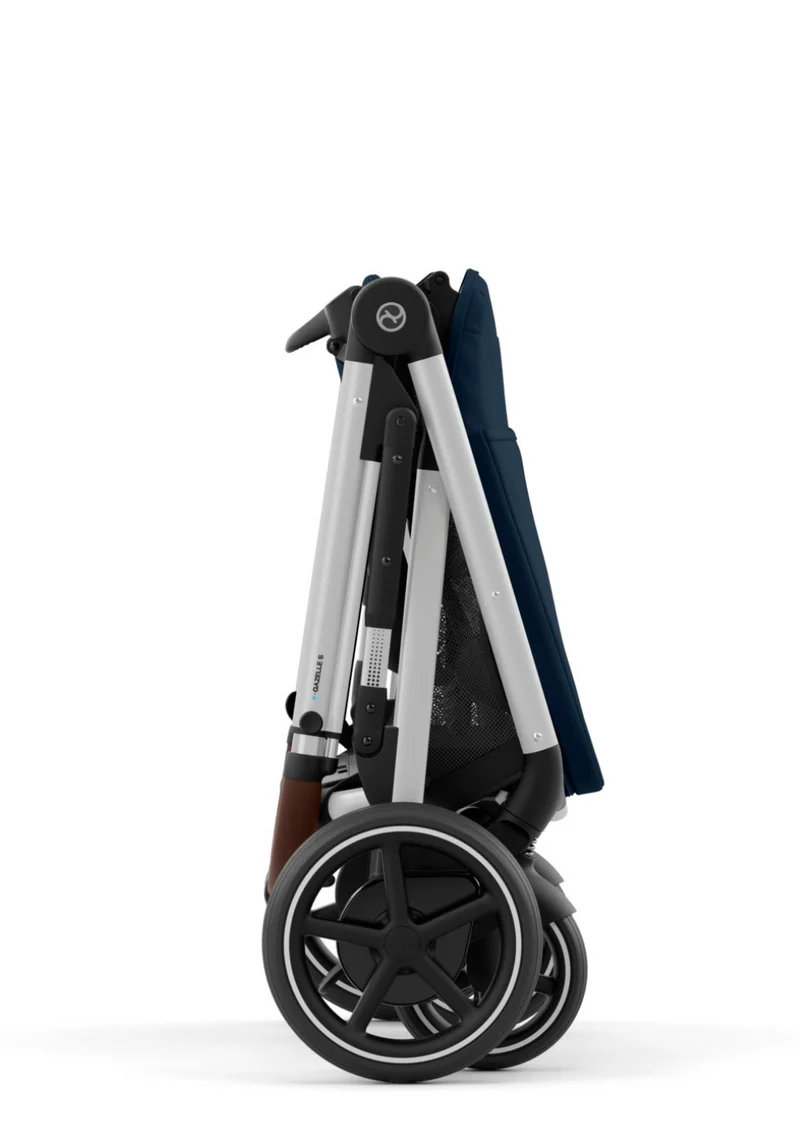 Kinderwagen 'e-Gazelle S' Ocean Blue / Silver Frame