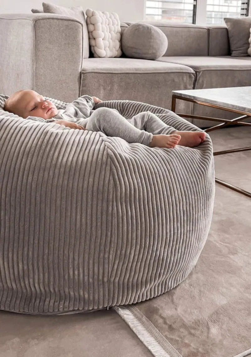 Sitzsack Cord Koala Grau