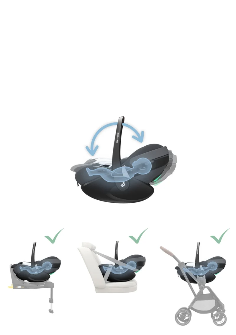 Babyschale 'Pebble 360 Pro 2' Twillic Graphite
