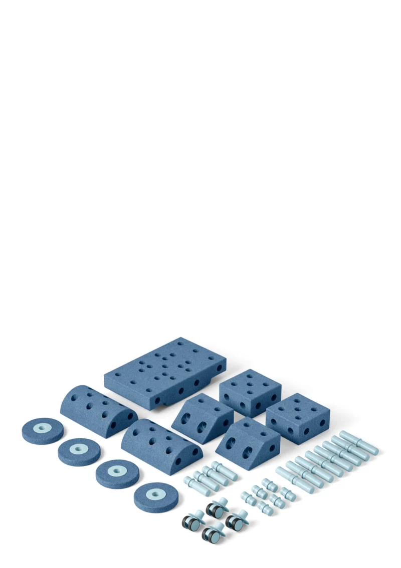 Bauspielzeug 'Dreamer-Set' 34-teilig Deep Blue / Sky Blue