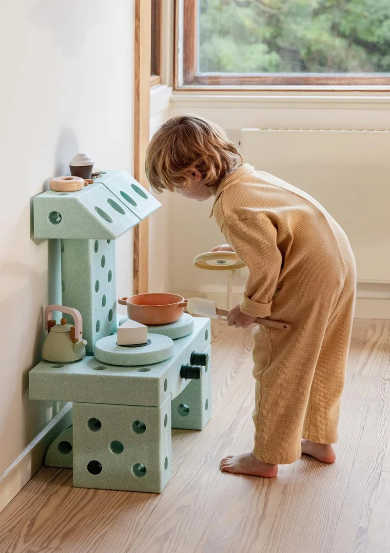Bauspielzeug 'Dreamer-Set' 34-teilig Ocean Mint / Forest Green