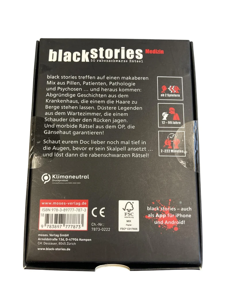 Moses Blackstories medizin