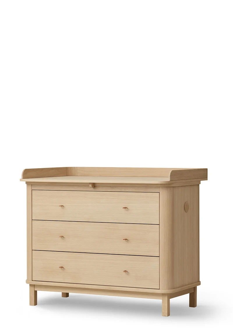 (Wickel-)Kommode 'Wood' 3 Schubladen Eiche