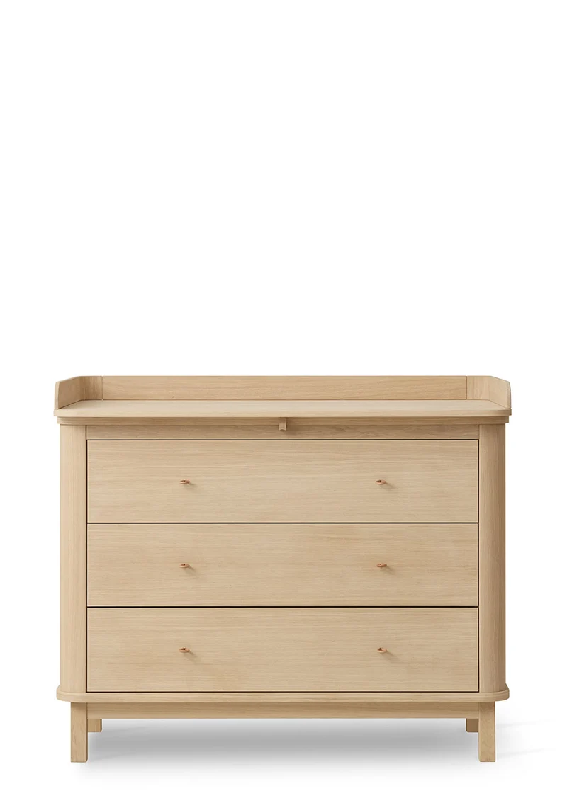 (Wickel-)Kommode 'Wood' 3 Schubladen Eiche