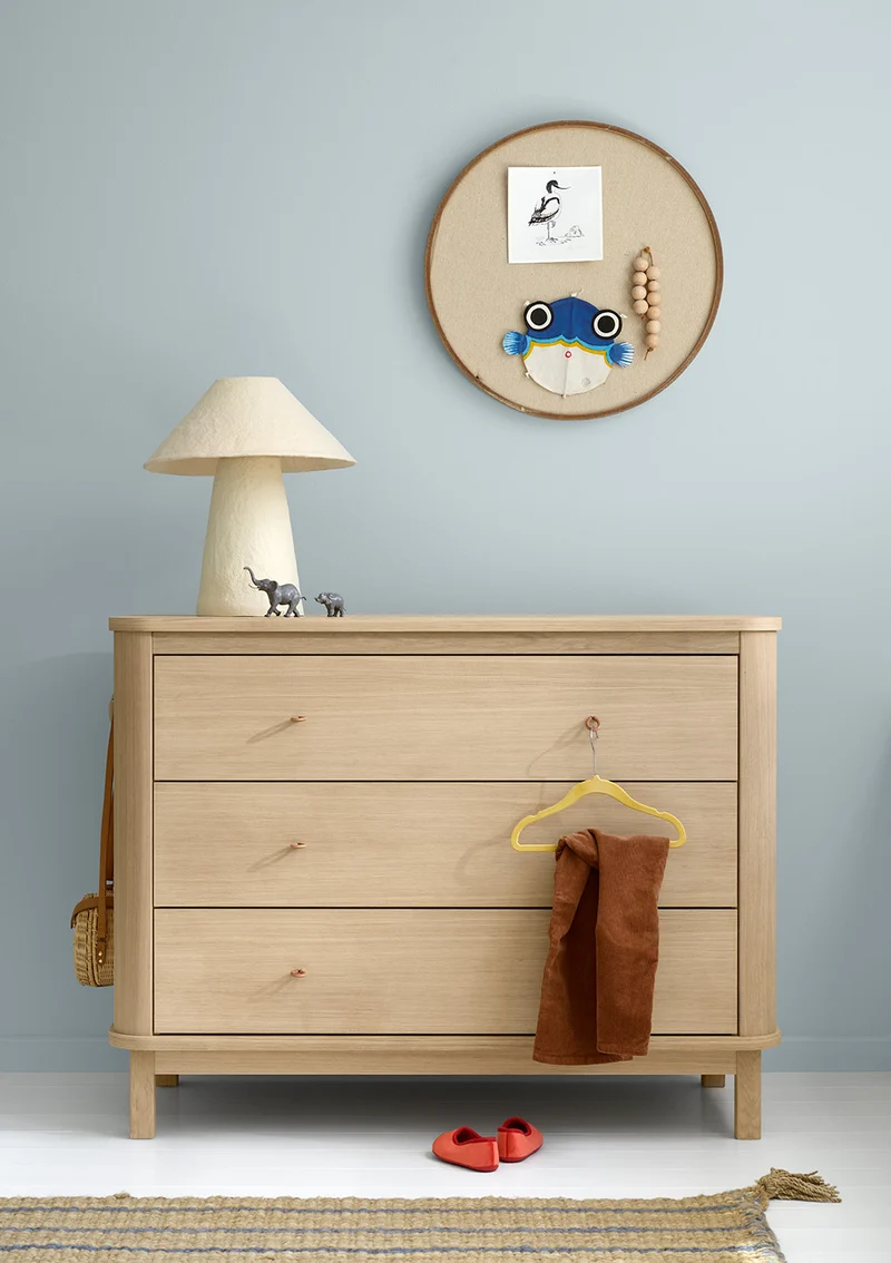 (Wickel-)Kommode 'Wood' 3 Schubladen Eiche