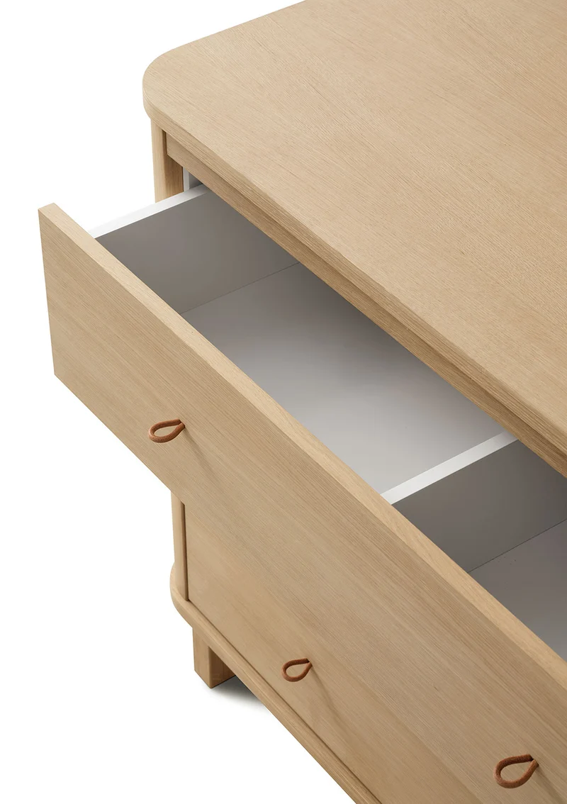 (Wickel-)Kommode 'Wood' 3 Schubladen Eiche
