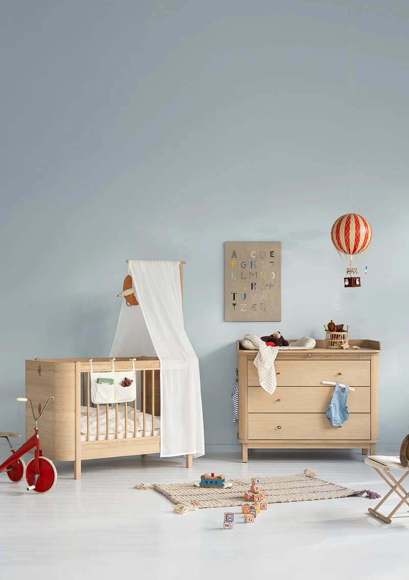 (Wickel-)Kommode 'Wood' 3 Schubladen Eiche