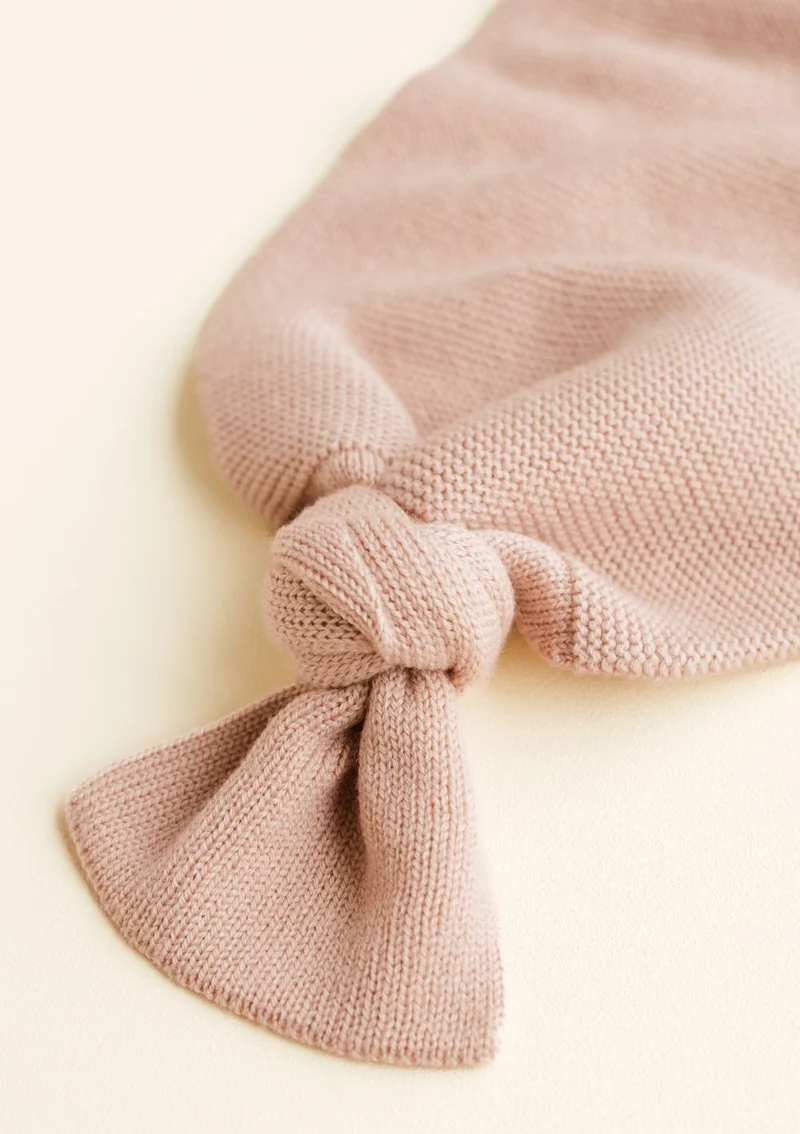 Merino Strick-Pucksack 'Cocoon' Apricot