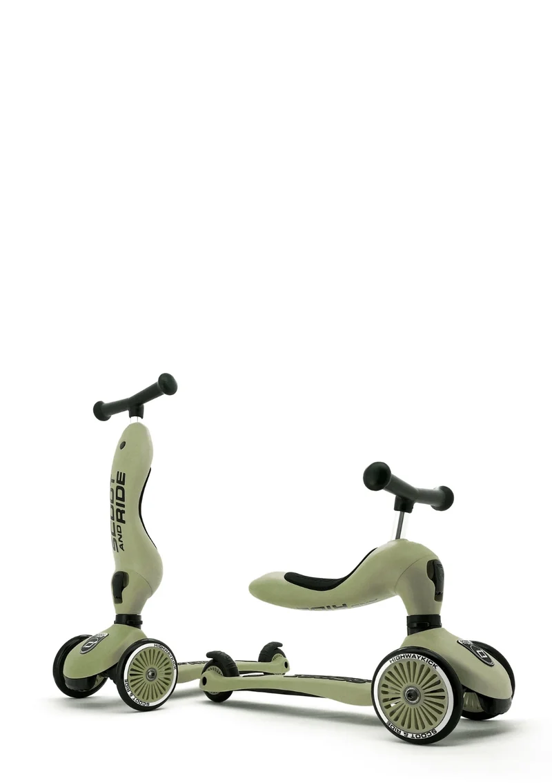 2in1 Kickboard 'Highway Kick 1' olive