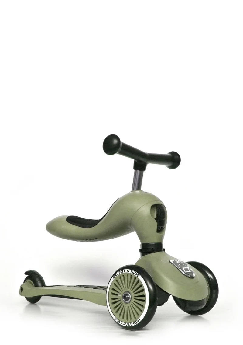 2in1 Kickboard 'Highway Kick 1' olive