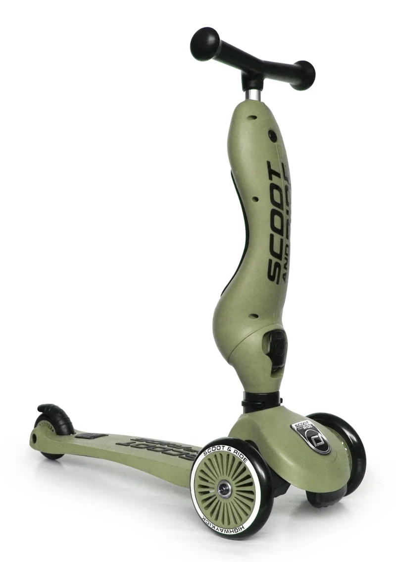 2in1 Kickboard 'Highway Kick 1' olive