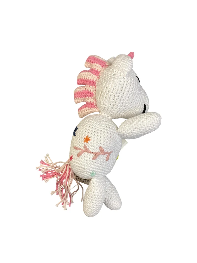 WHO SAID Handgehäkeltes Kuscheltier Einhorn