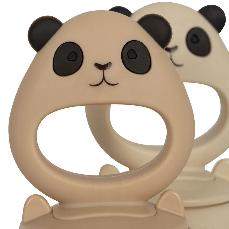 Panda-Fruchtsauger aus Silikon von Konges Slojd, einzeln oder im 2er-Set
