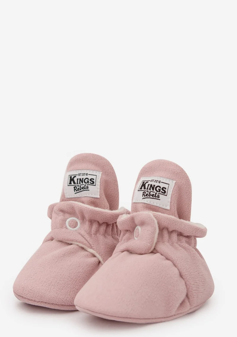 Baby Booties Gamuza Rosewood