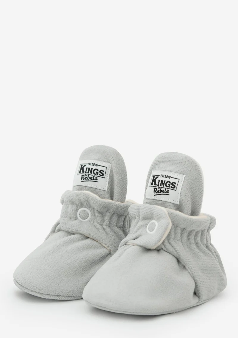 Baby Booties Gamuza Grey