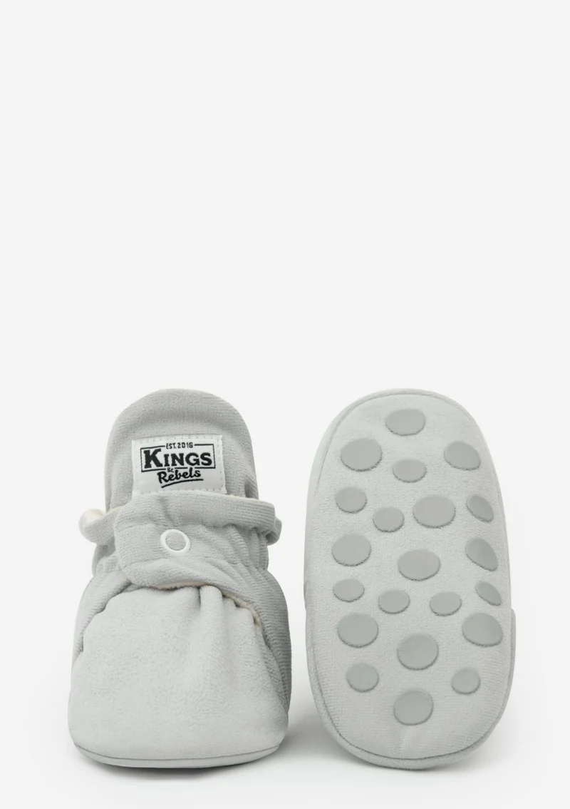 Baby Booties Gamuza Grey
