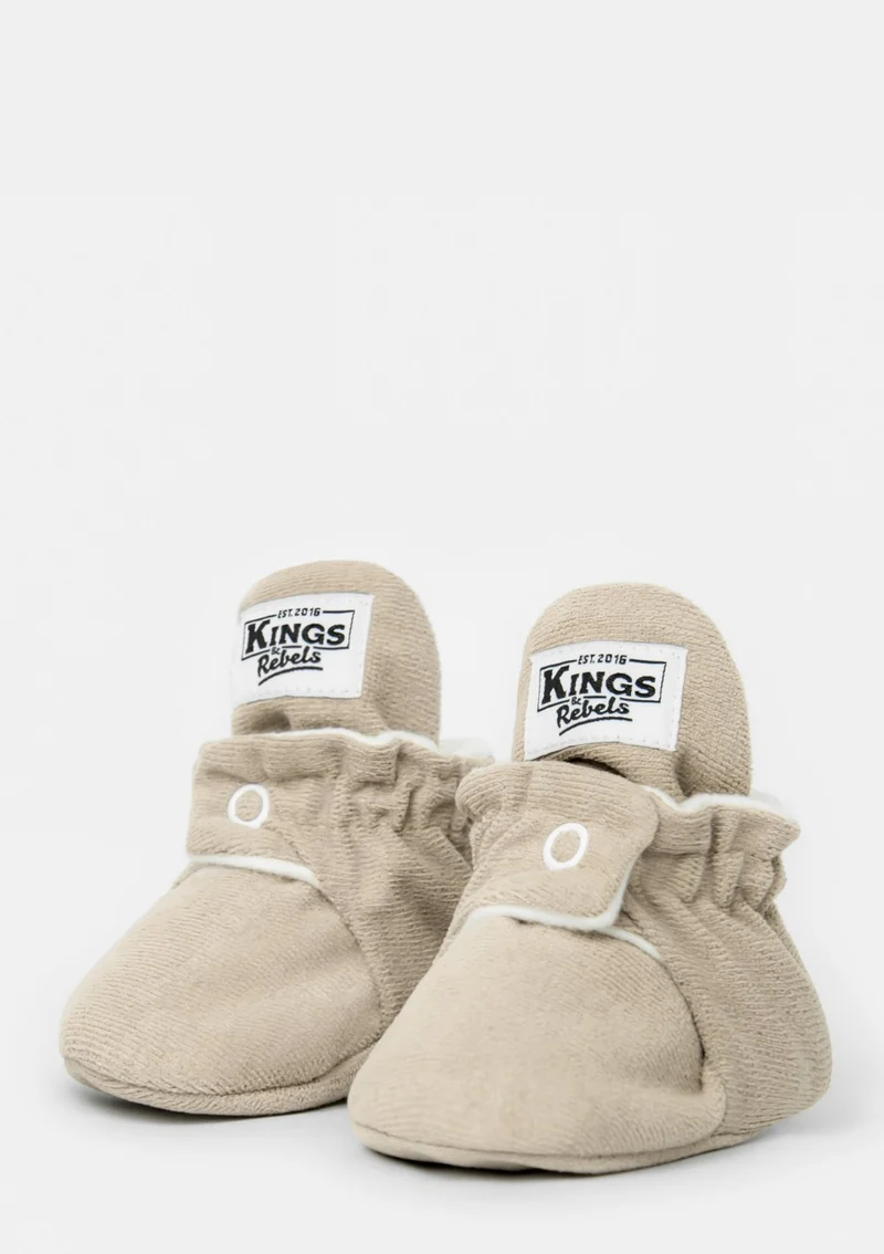 Baby Booties Gamuza Ivory