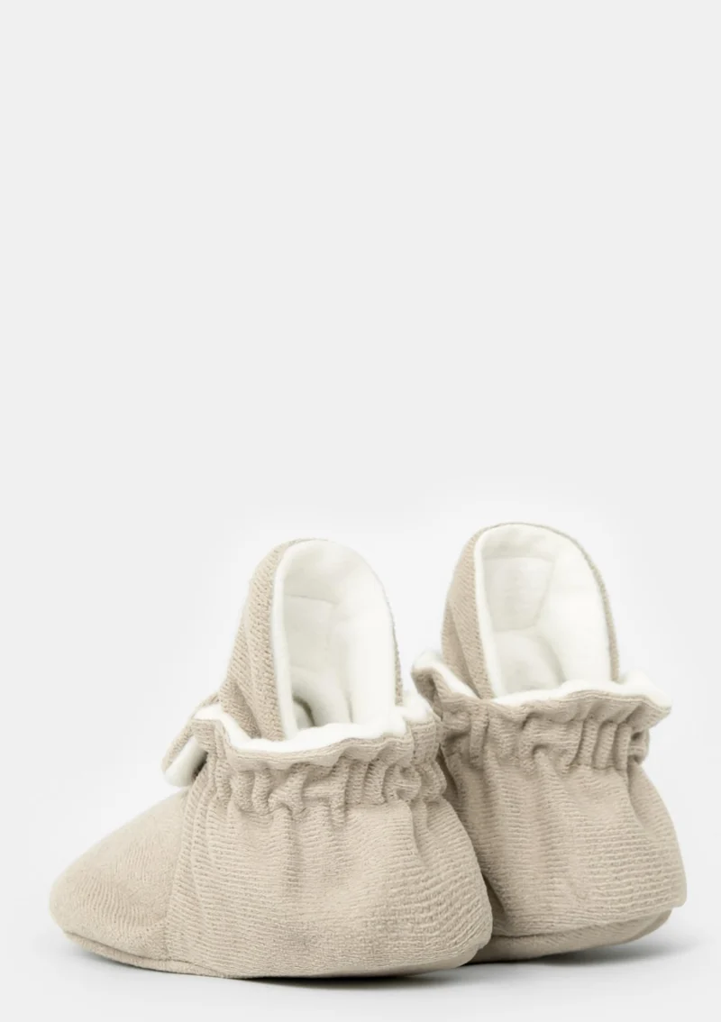 Baby Booties Gamuza Ivory