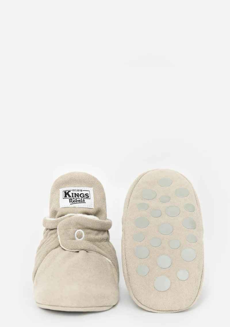 Baby Booties Gamuza Ivory