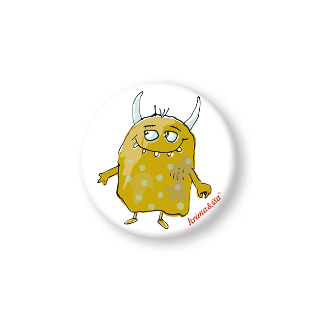 Mini-Button "Monster" in verschiedenen Varianten von Krima & Isa