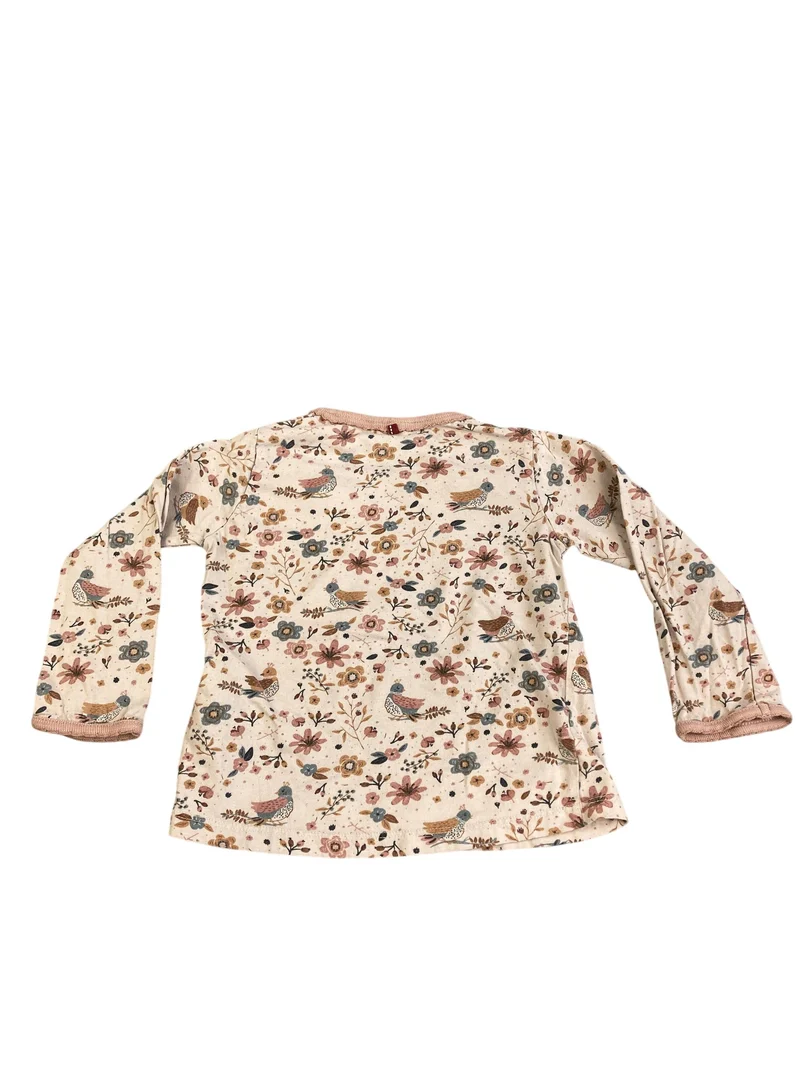 People Wear Organic Langarmshirt Blumen Vögel 86 | 18m