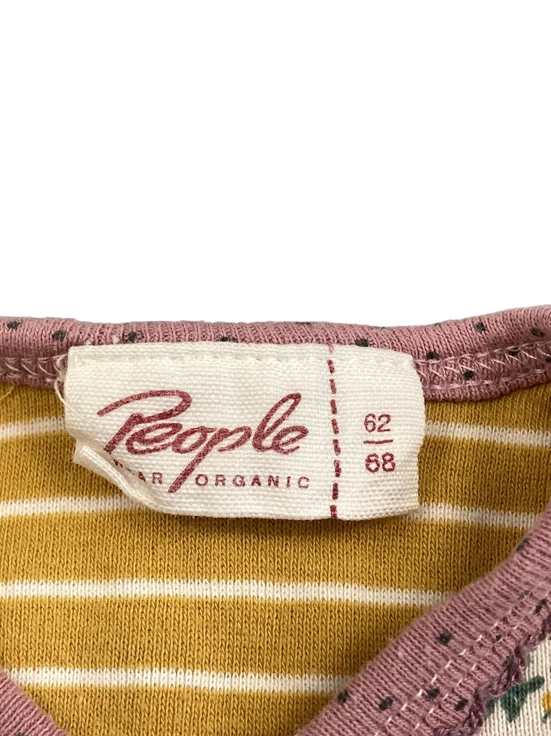 People Wear Organic Langarmschlafanzug Blumen Tiger 62 | 03m