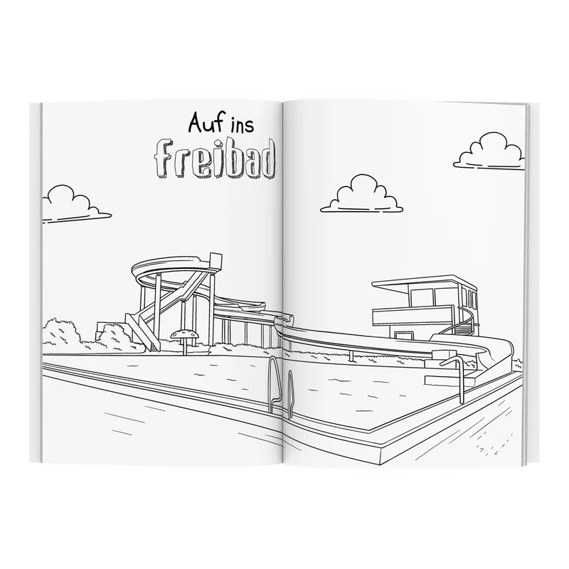 Das Eschweiler-Malbuch "Mach Eschweiler bunt" - Das Malbuch über deine Stadt