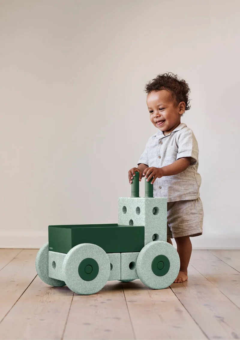 3-in-1 Lauflernwagen Ocean Mint / Forest Green