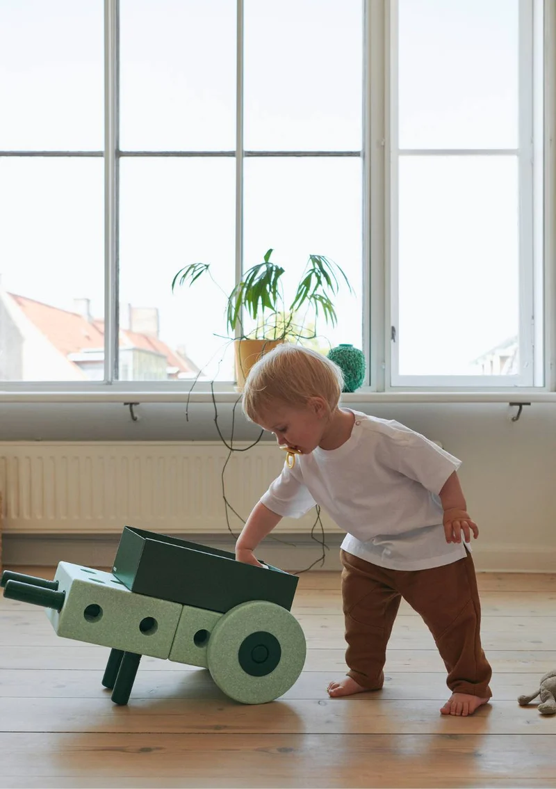 3-in-1 Lauflernwagen Ocean Mint / Forest Green