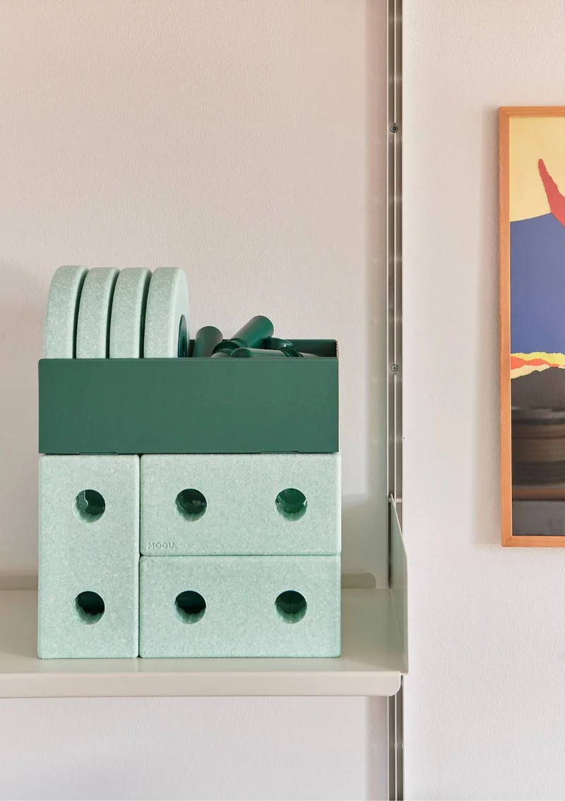 3-in-1 Lauflernwagen Ocean Mint / Forest Green