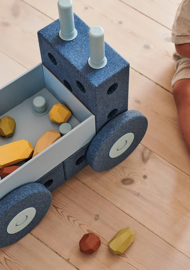 3-in-1 Lauflernwagen Deep Blue / Sky Blue