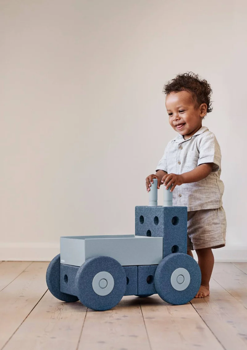 3-in-1 Lauflernwagen Deep Blue / Sky Blue