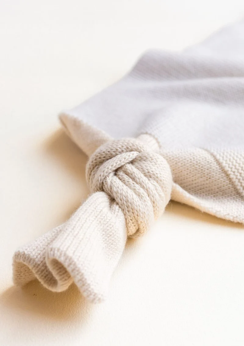 Merino Strick-Pucksack 'Cocoon' Cream
