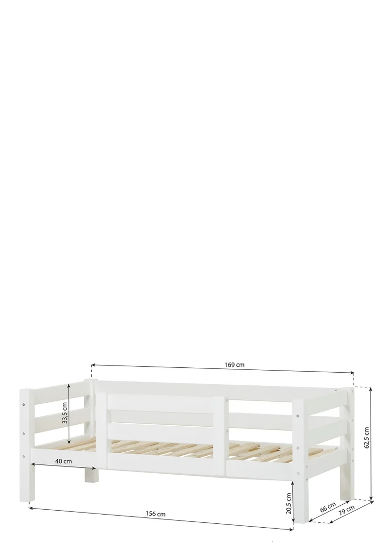 'ECO Luxury' Einzelbett weiß 160 x 70 cm