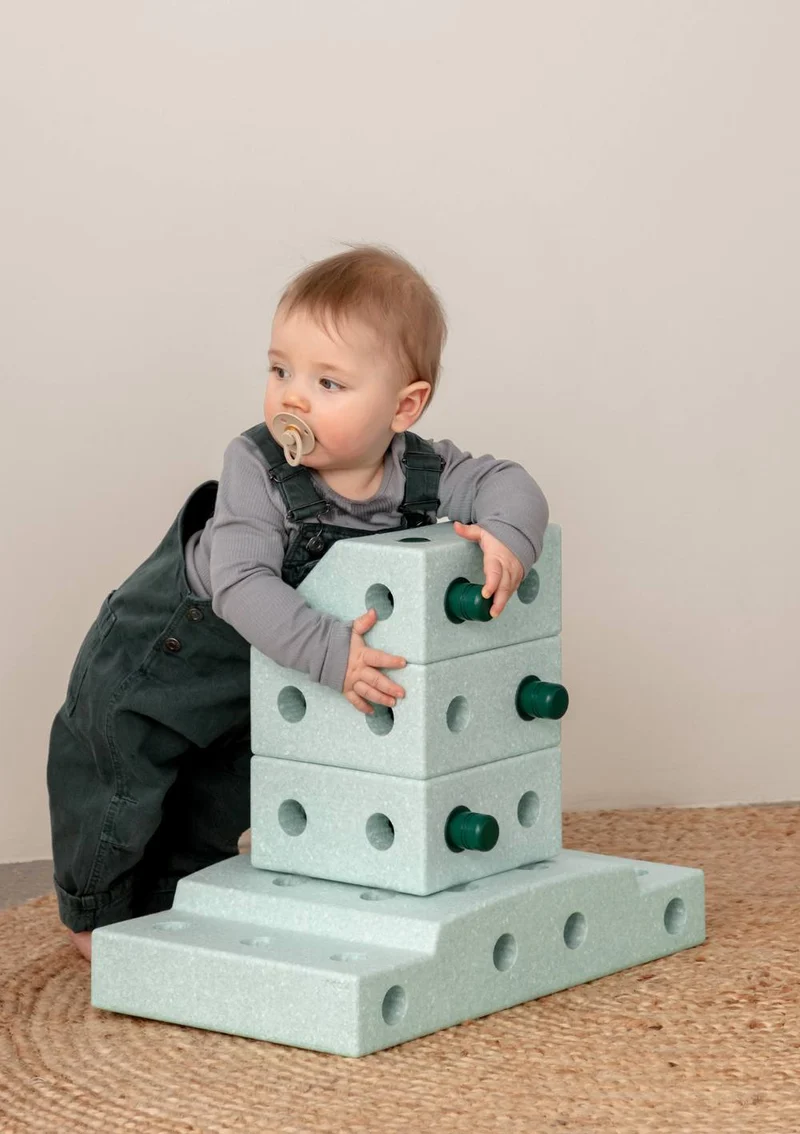 Bauspielzeug 'Explorer-Set' 20-teilig Ocean Mint / Forest Green