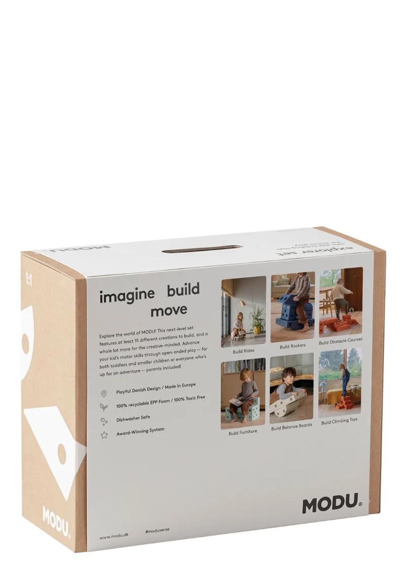 Bauspielzeug 'Explorer-Set' 20-teilig Deep Blue / Sky Blue