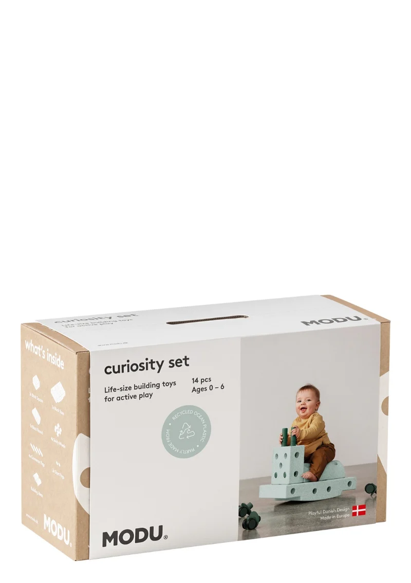 Bauspielzeug 'Curiosity-Set' 14-teilig Ocean Mint / Forest Green