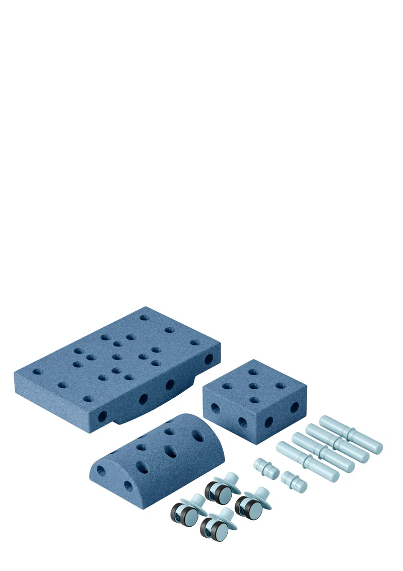 Bauspielzeug 'Curiosity-Set' 14-teilig Deep Blue / Sky Blue