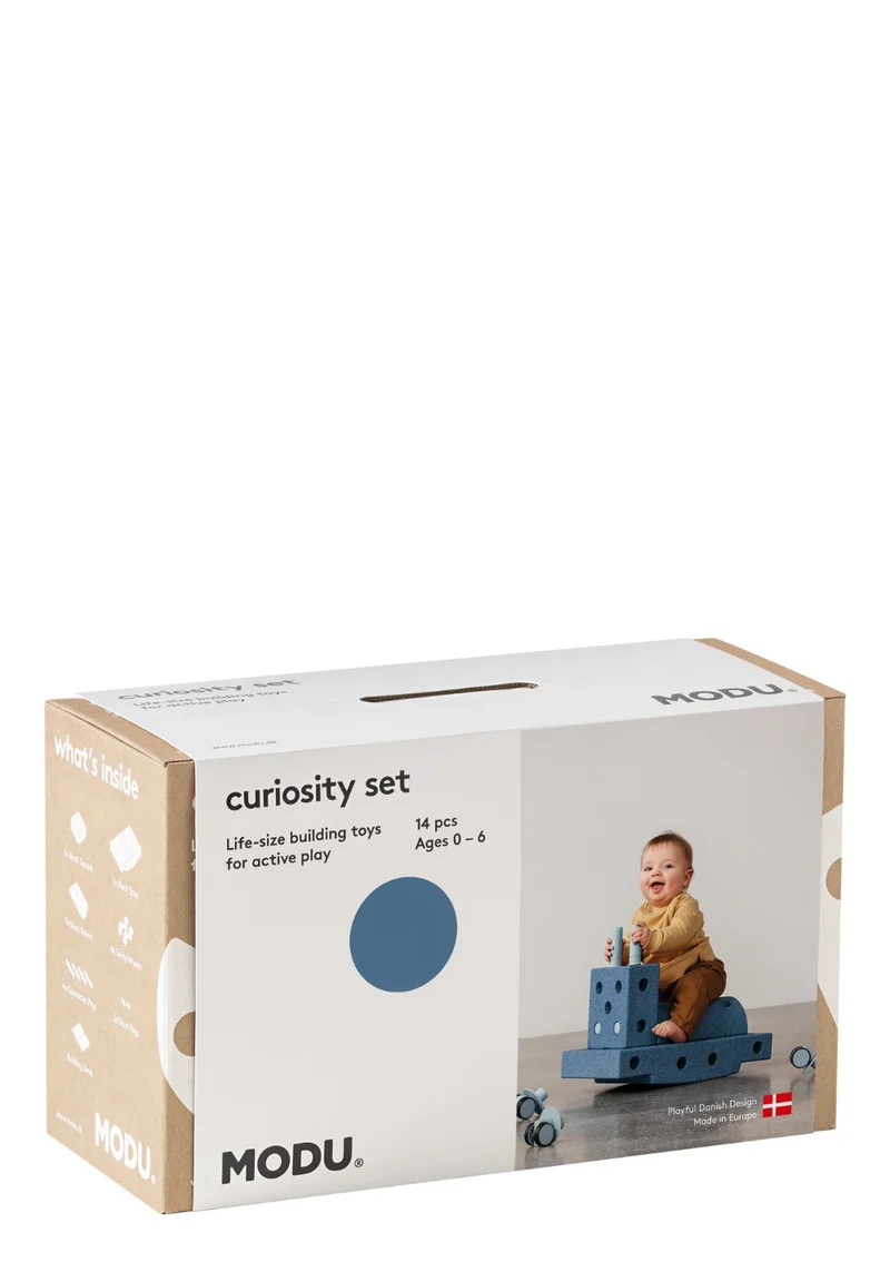 Bauspielzeug 'Curiosity-Set' 14-teilig Deep Blue / Sky Blue