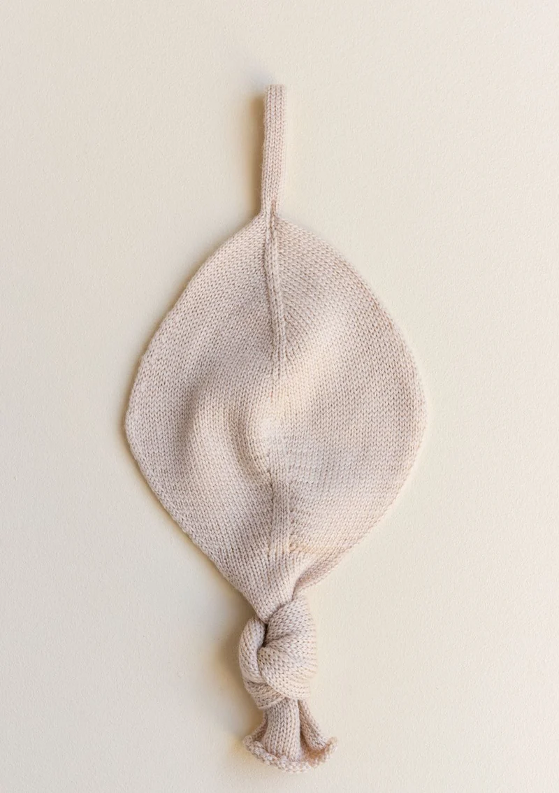 Merino Strick-Schnullertuch 'Titi Comforter' oat