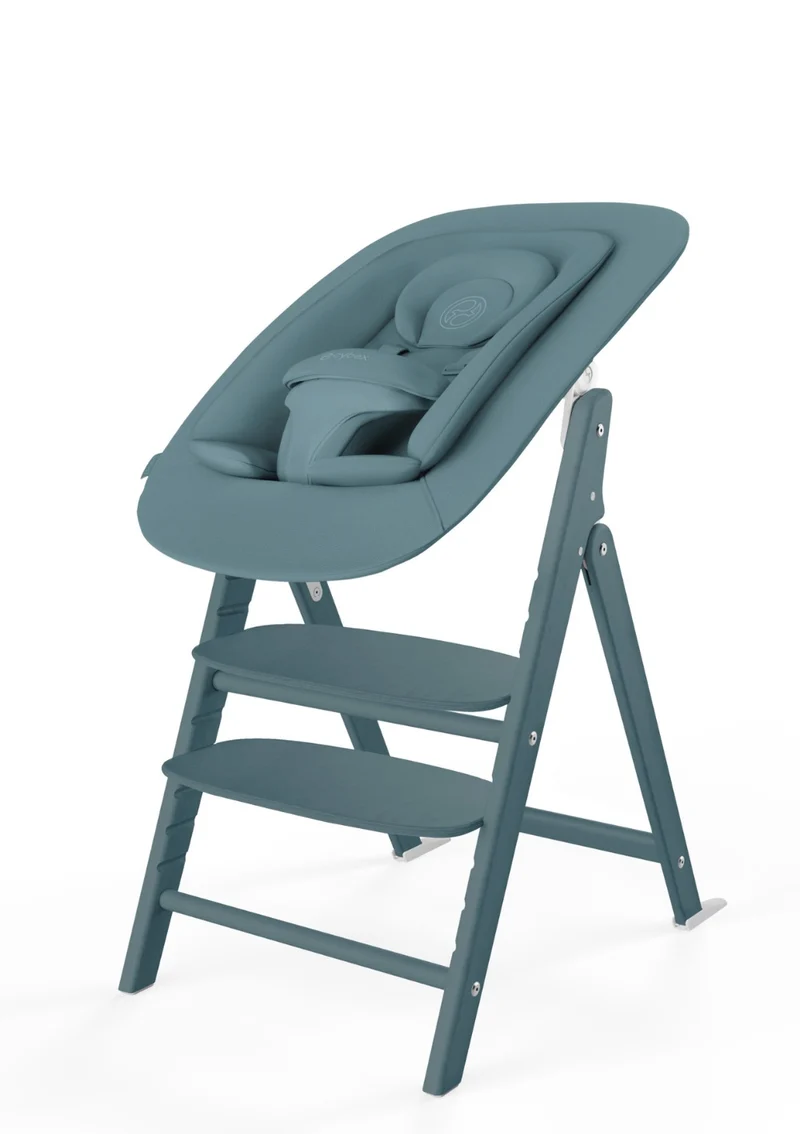 Hochstuhl 'Click & Fold' 4-in-1 Set Stone Blue