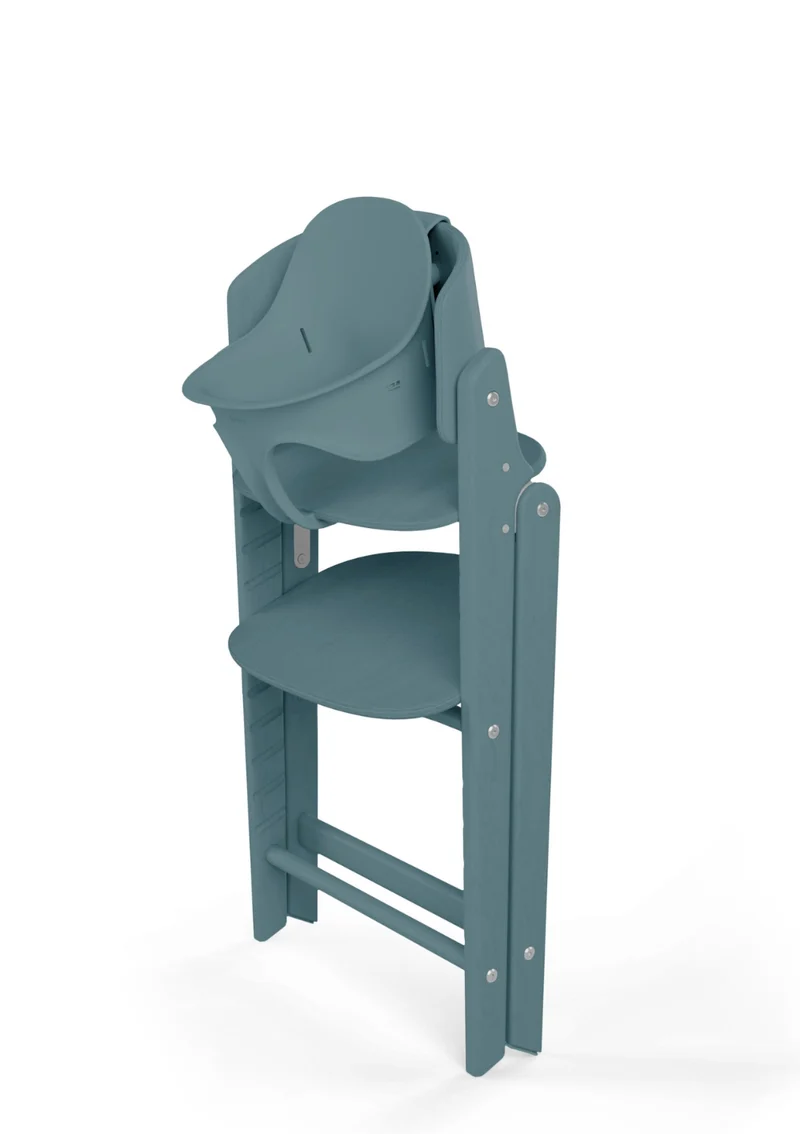 Hochstuhl 'Click & Fold' 3-in-1 Set Stone Blue